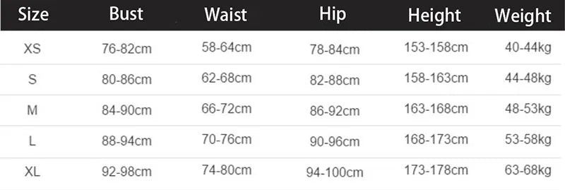 The Margaux Leotard size chart