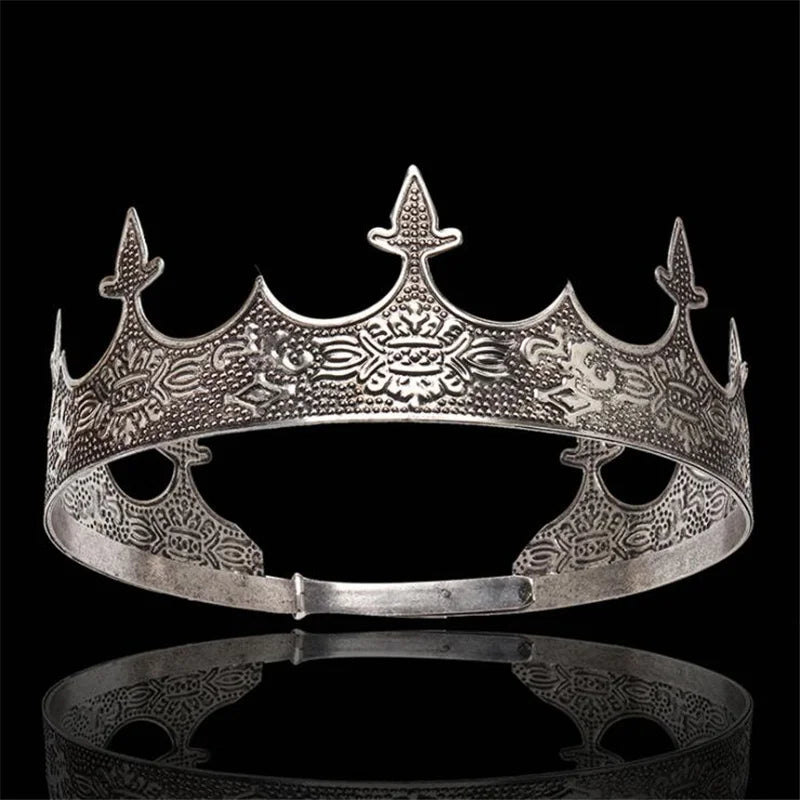 antique silver crown