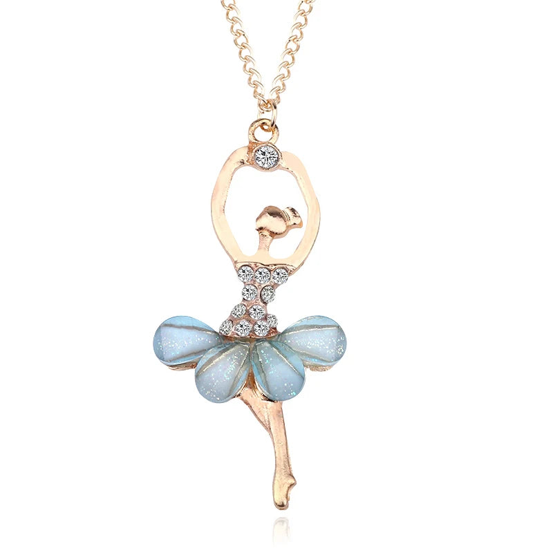 The Myra Ballerina Necklace blue