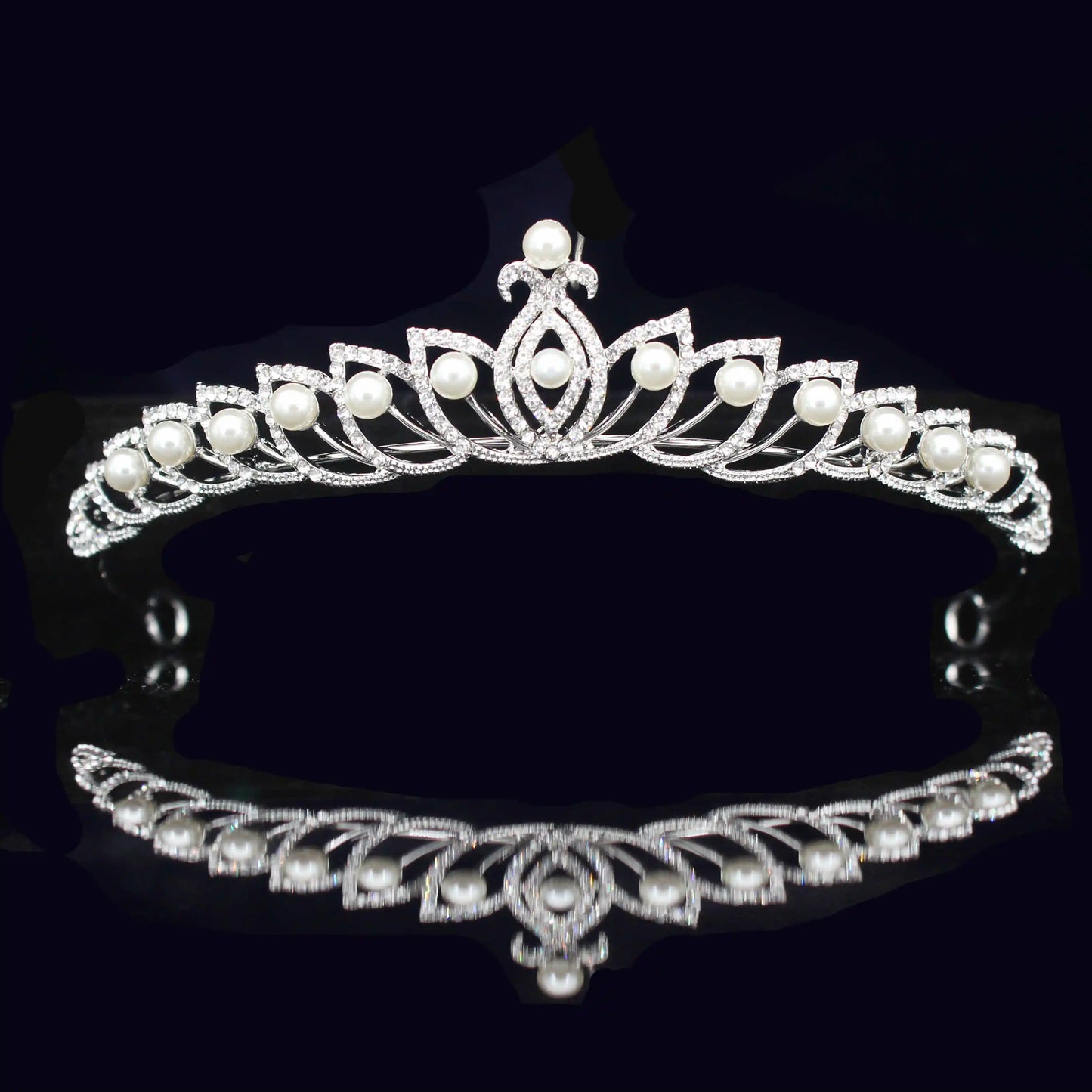 The Vicenta Tiara crystal ballet bridal