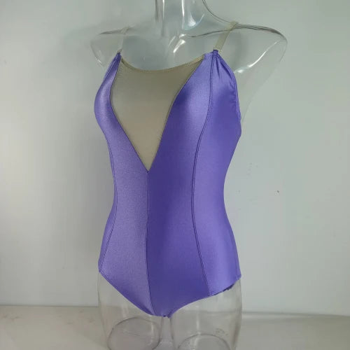 The Olivia Leotard camisole plunge neck