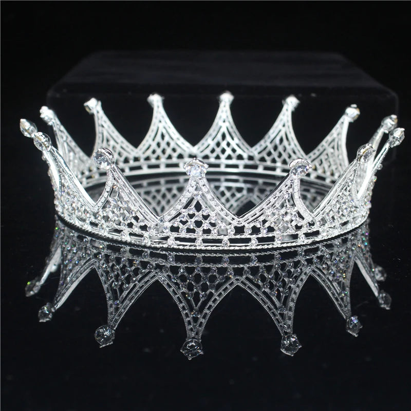 Gold king and queen crown ballet yagp bridal silver