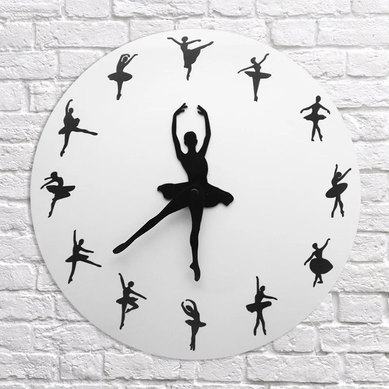 The Clarissa Ballerina Wall Clock Panache Ballet Boutique
