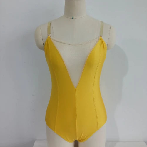 The Olivia Leotard camisole plunge neck