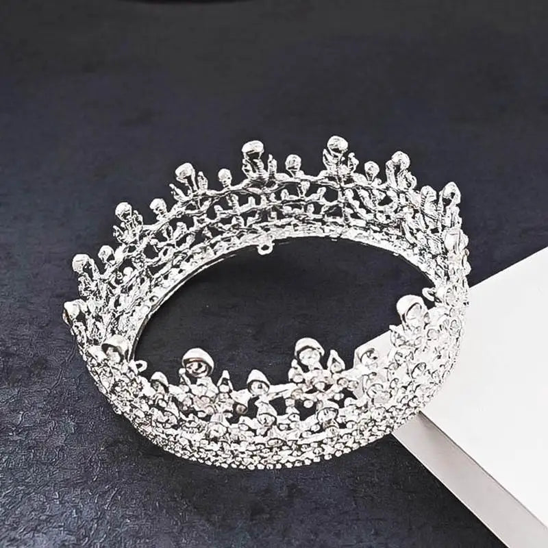 silver and crystal YAGP crown