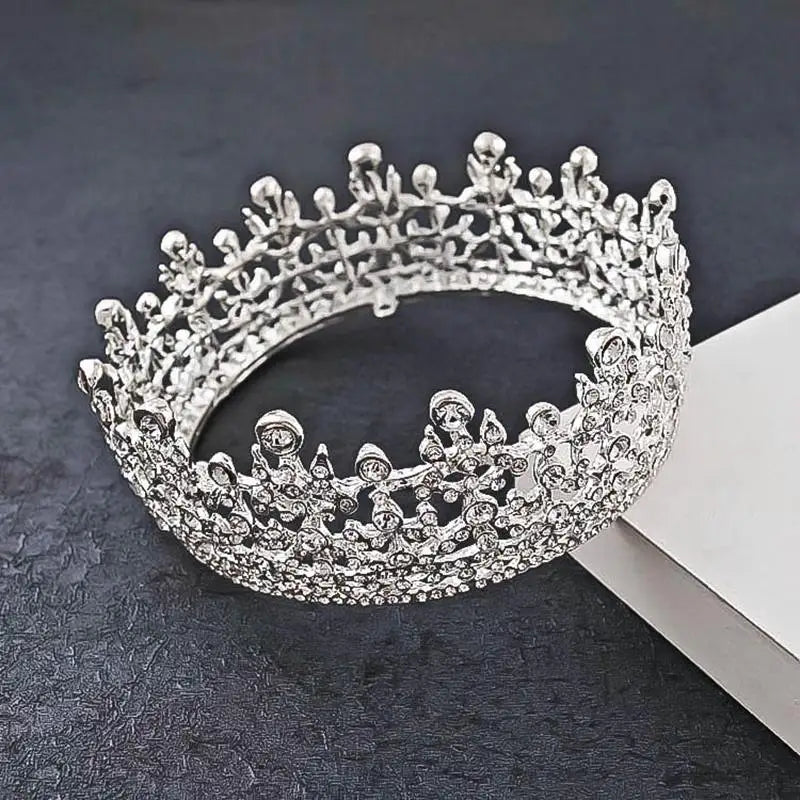 silver and crystal YAGP crown
