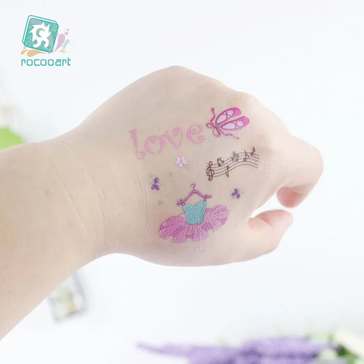 Ballet Tattoo Stickers - Adorable Temporary Tattoos - Panache Ballet Boutique
