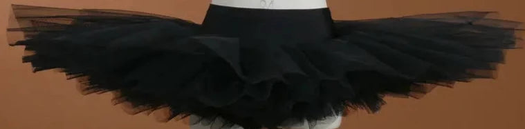 black ballet practice tutu