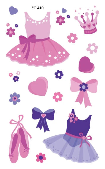 Ballet Tattoo Stickers - Adorable Temporary Tattoos - Panache Ballet Boutique