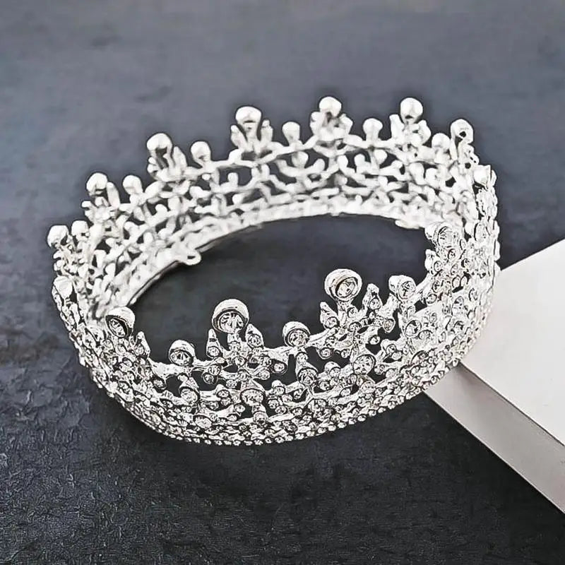 silver and rhinestone crown yagp