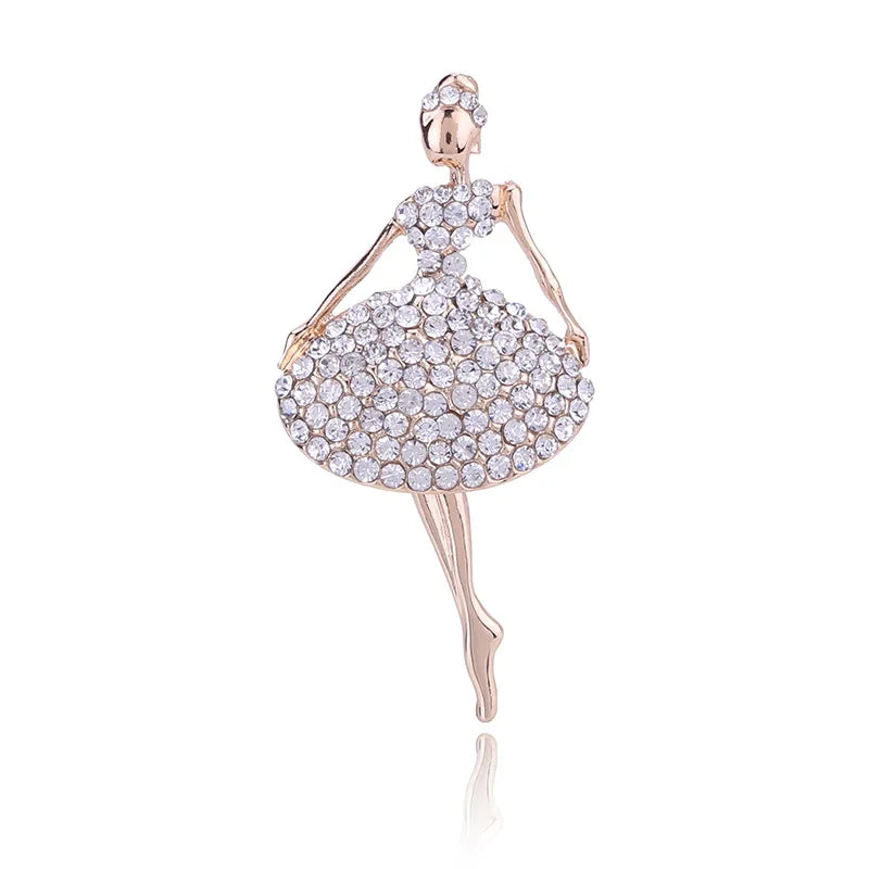 crystal ballerina pin
