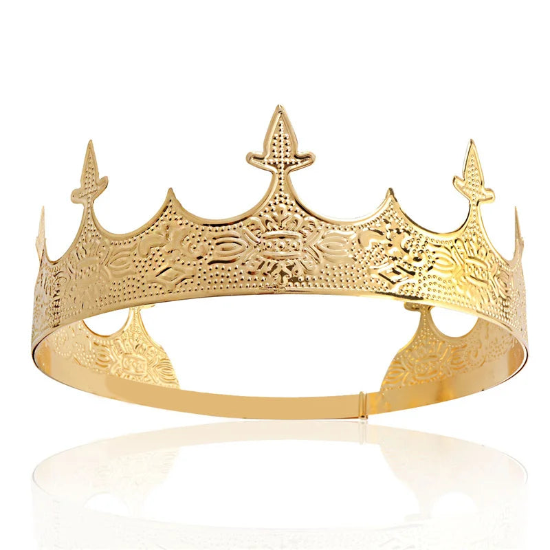 Gold adjustable kings crown
