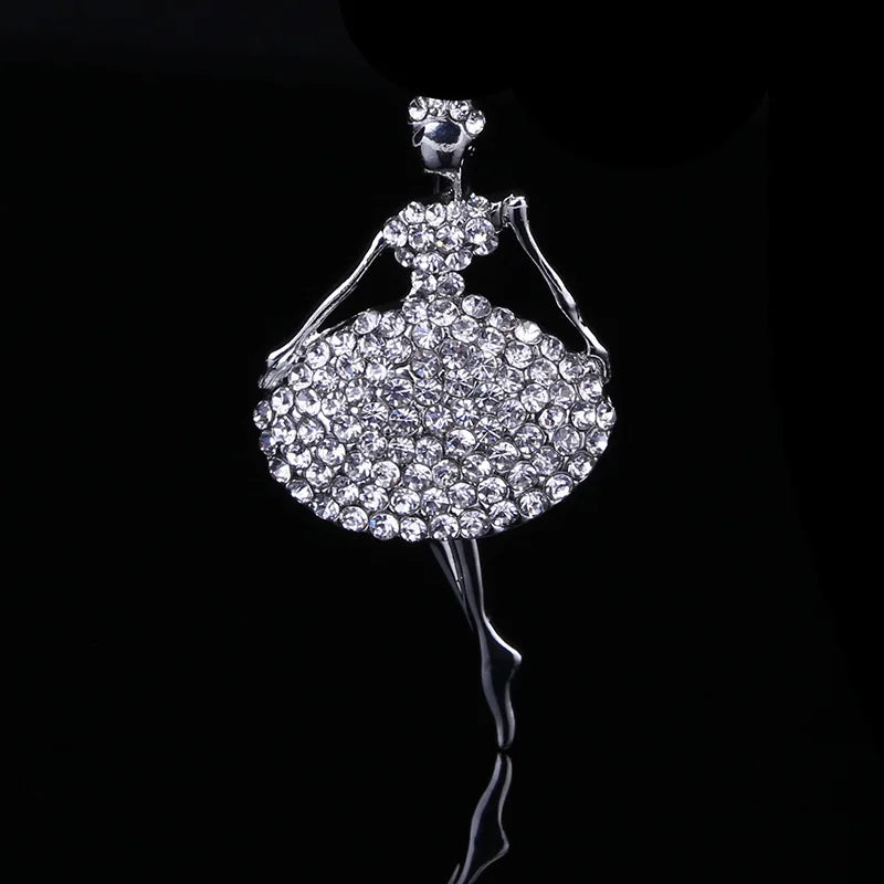 a ballet dancer Zinc brooche