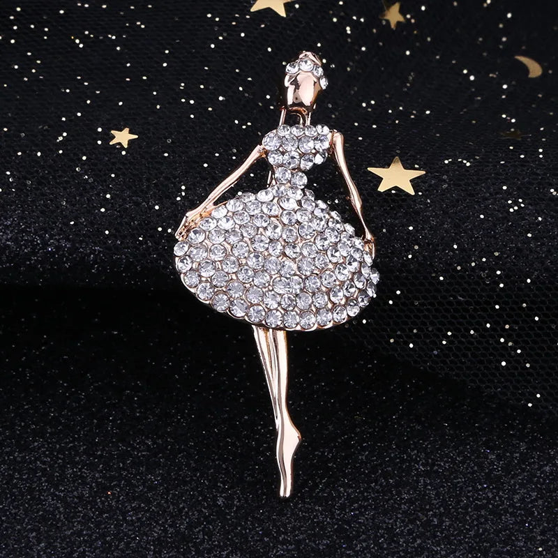 front of crystal ballerina pin