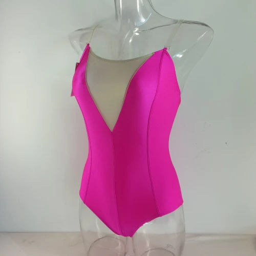 The Olivia Leotard camisole plunge neck