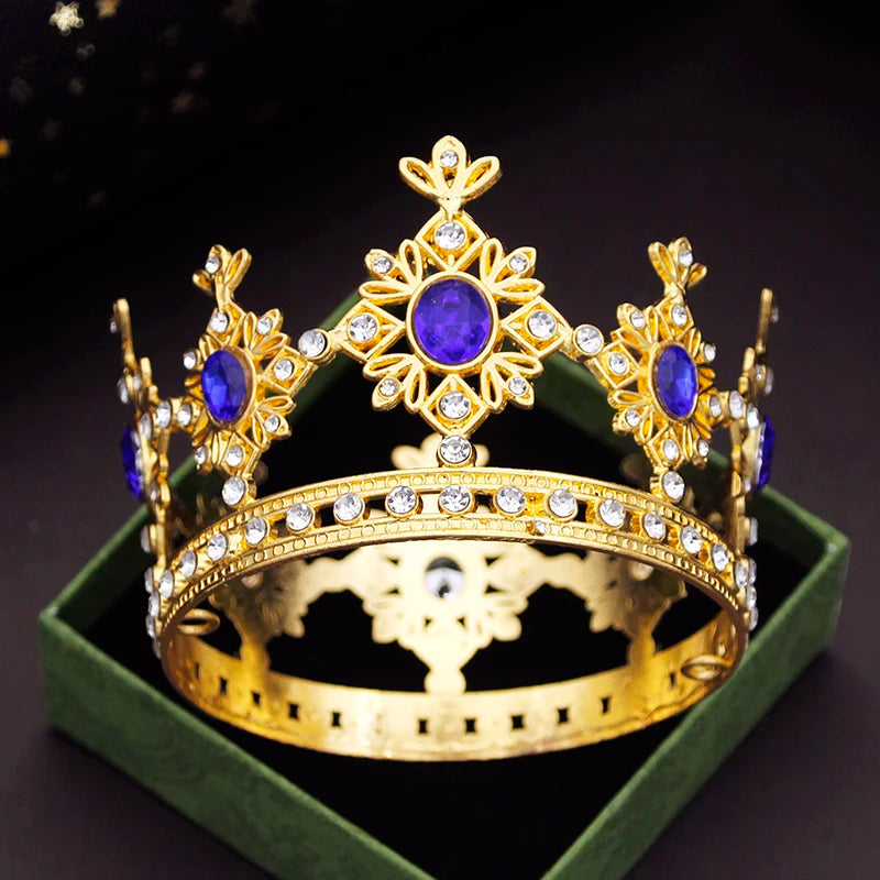 small gold crown with red gems yagp