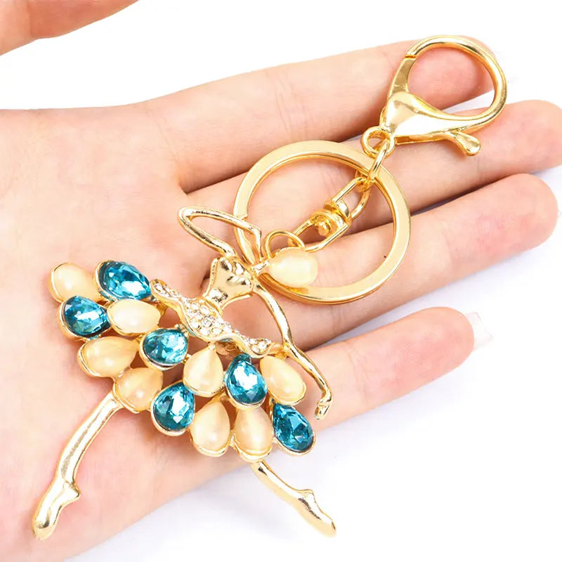 front of balet dancer ballerina keychain