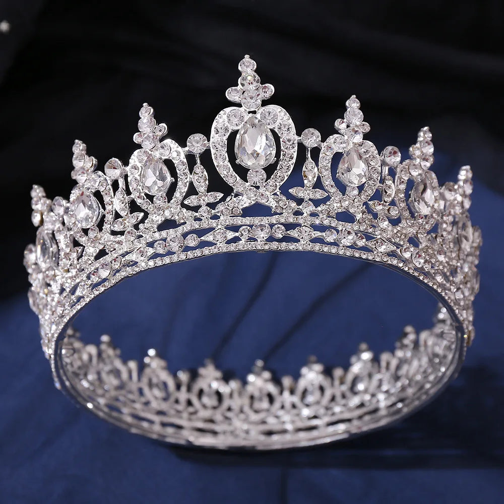 The Dorina crystal crown bridal and yagp