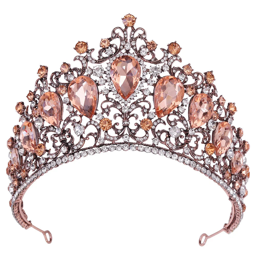 The Deirdre crystal tiara with silver tone