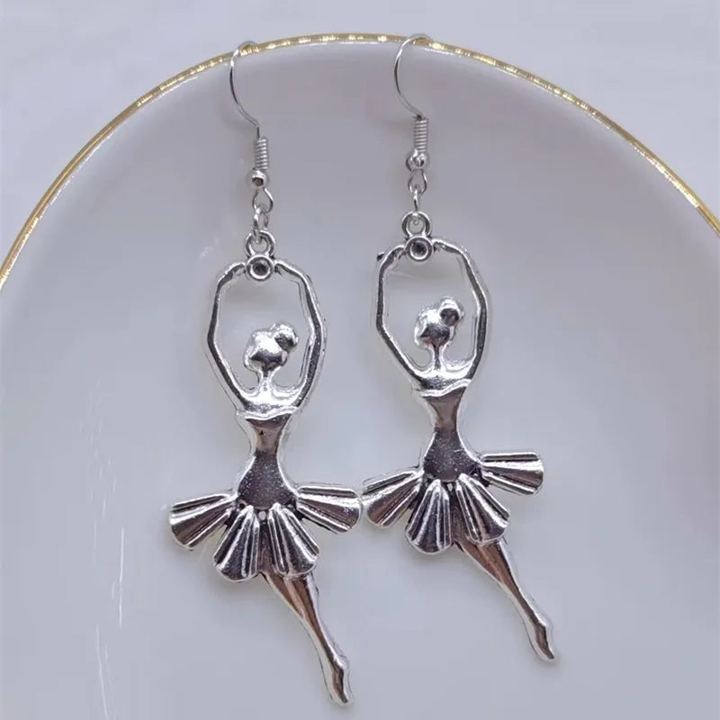 The Leah Ballerina Earrings crystal