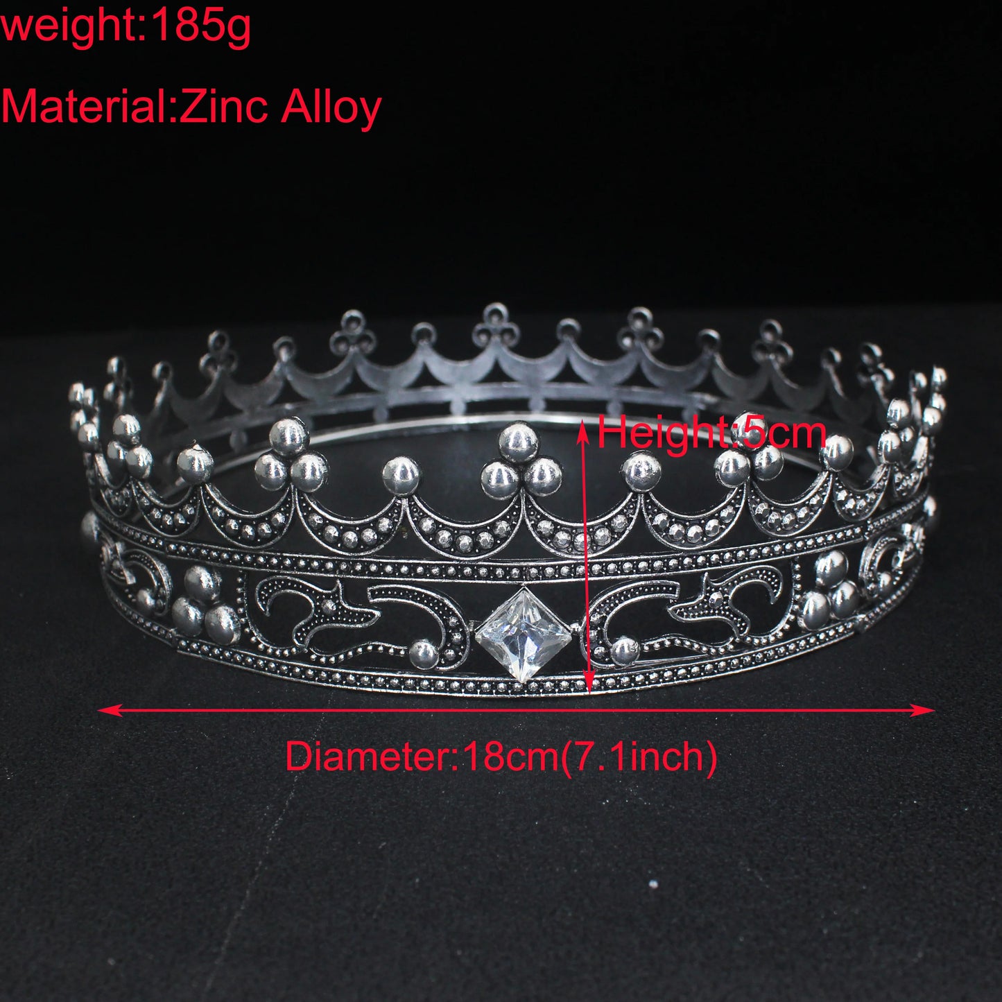 silver ballet and bridal king and queen crown