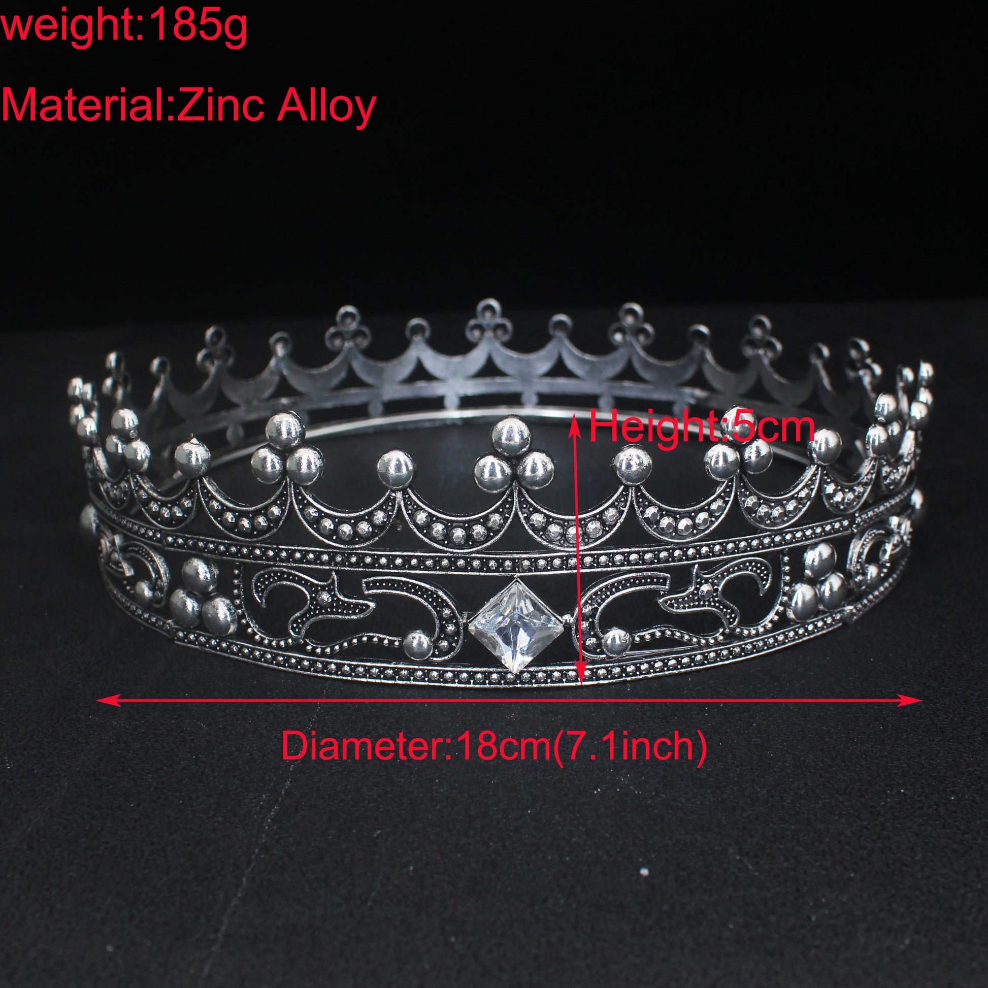 silver ballet and bridal king and queen crown