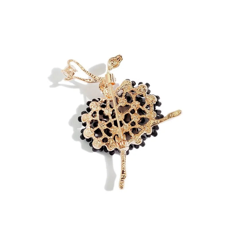 The Paola Ballerina Crystal Ballerina dance bag pin