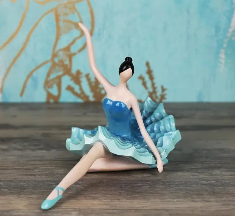 The Akari Ballerina Figurine blue