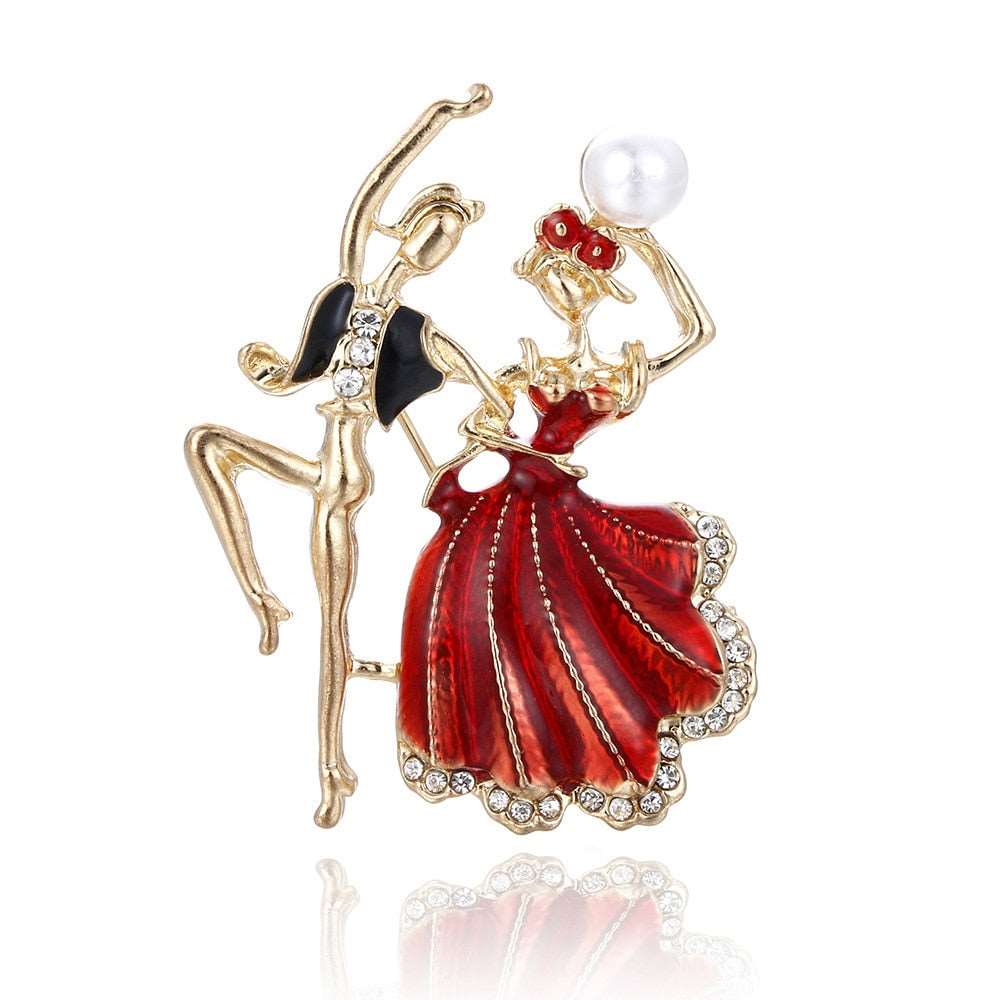 Character Dance Brooch - Elegant Ballet Pin - Panache Ballet Boutique