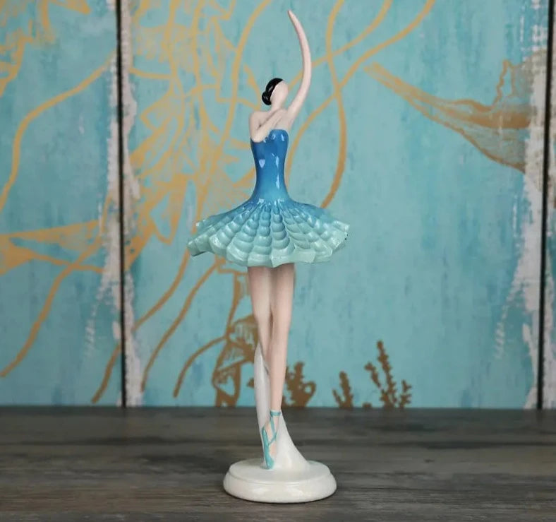 The Akari Ballerina Figurine blue