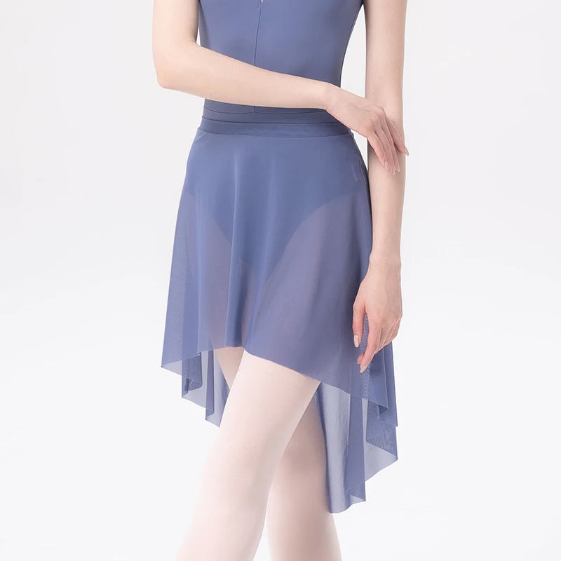 front of women wearing a blue periwinkle ballet skirt