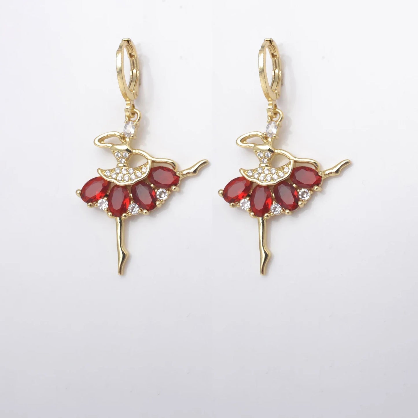 The Livia Ballerina Earrings crystal