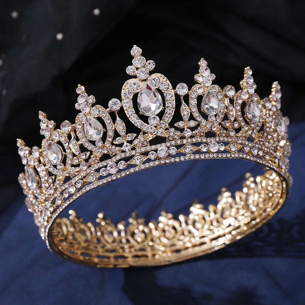 The Dorina crystal crown bridal and yagp