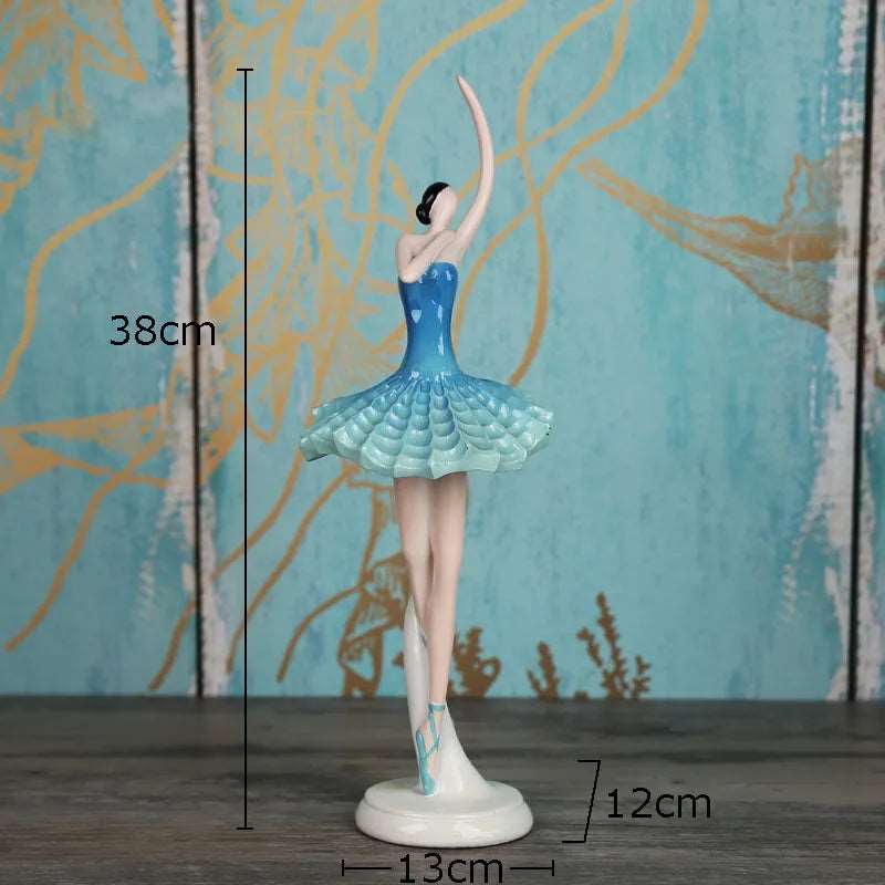The Akari Ballerina Figurine blue