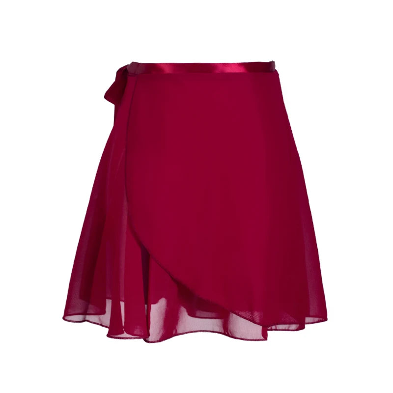 The Heidi Ballet Skirts red chiffon