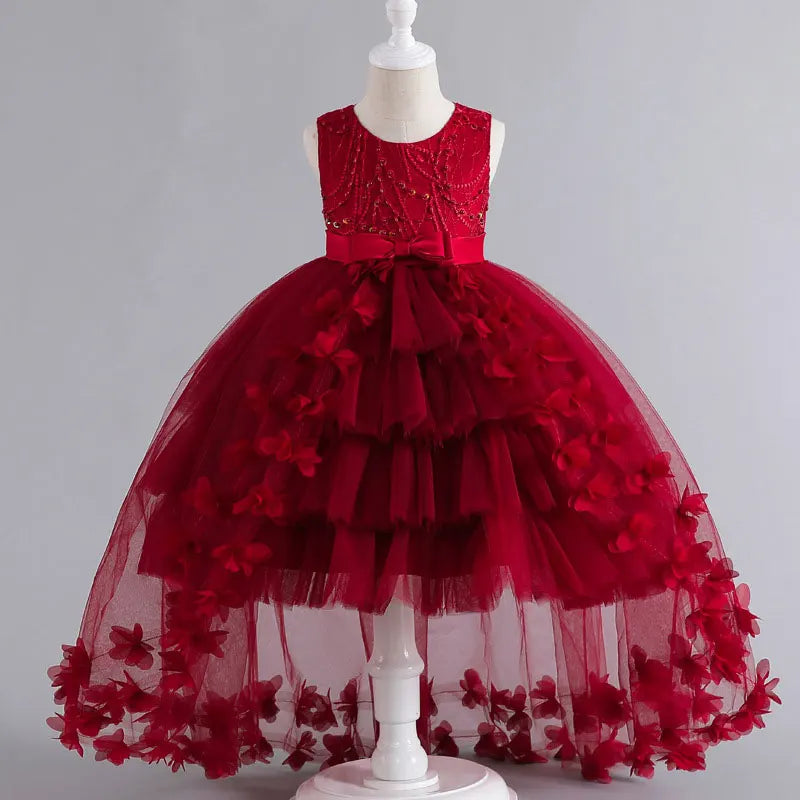 The Jalila Princess Dress burgundy