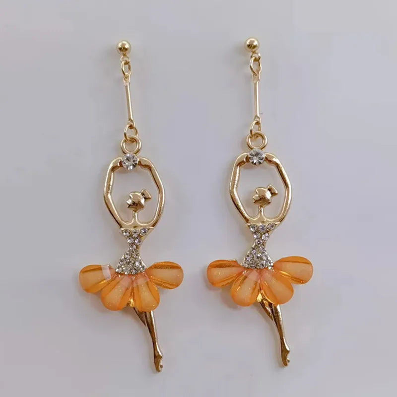 The Leah Ballerina Earrings crystal