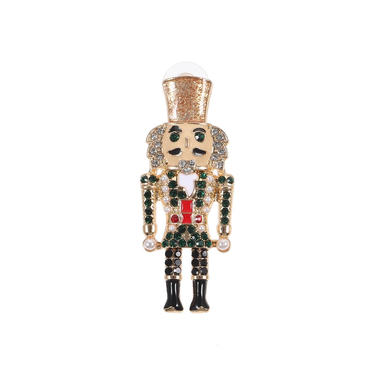 The Crystal Nutcracker Stud Earrings
