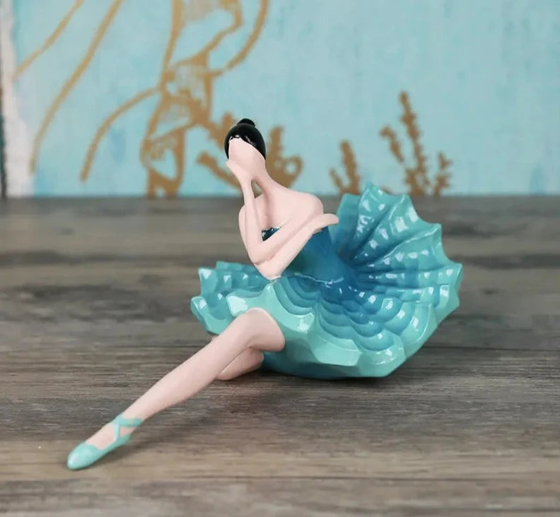 The Akari Ballerina Figurine blue