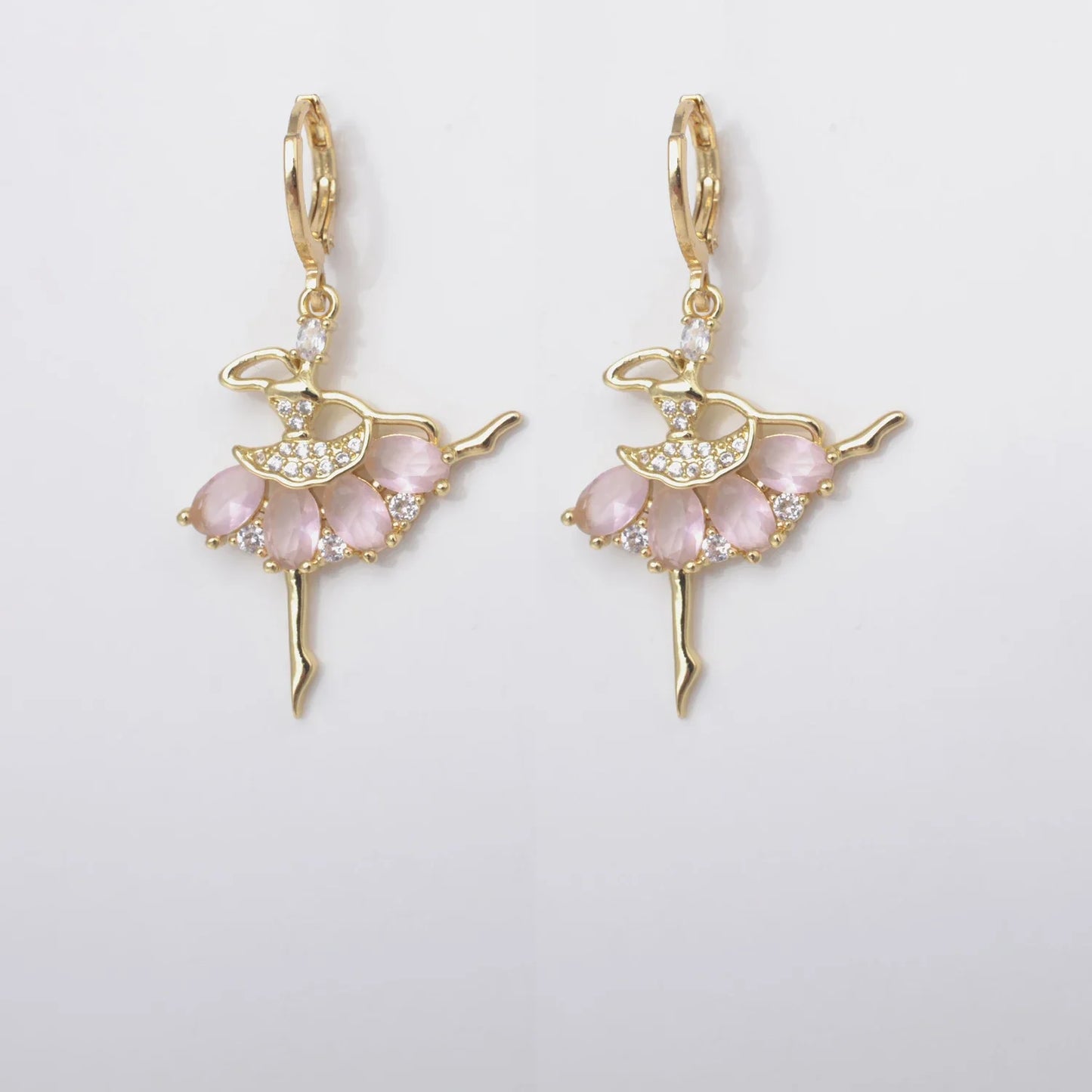 The Livia Ballerina Earrings crystal
