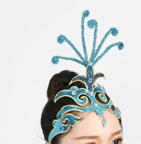 turquoise fairy ballerina headpiece