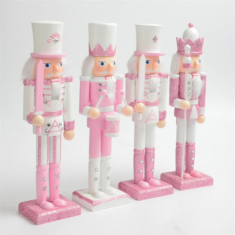 Pink ballet nutcracker soldiers