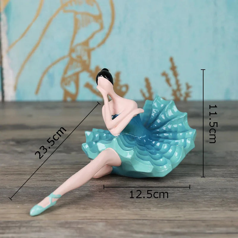 The Akari Ballerina Figurine blue