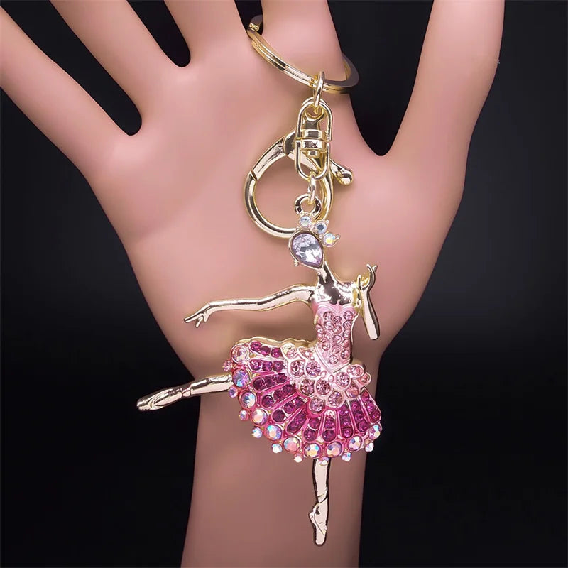The Adira Ballerina Key Chain - Elegant Dance Attire Accessory - Panache Ballet Boutique