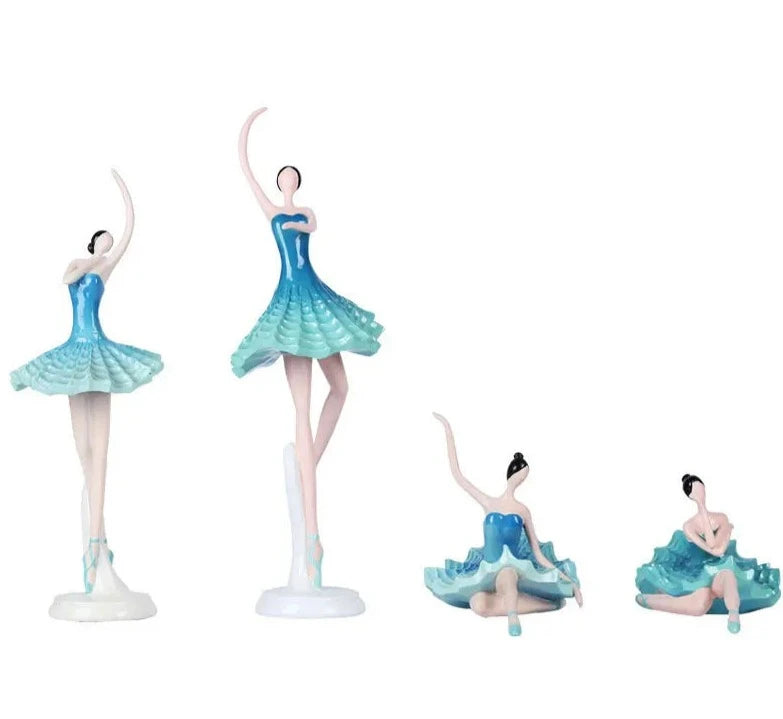 The Akari Ballerina Figurine blue