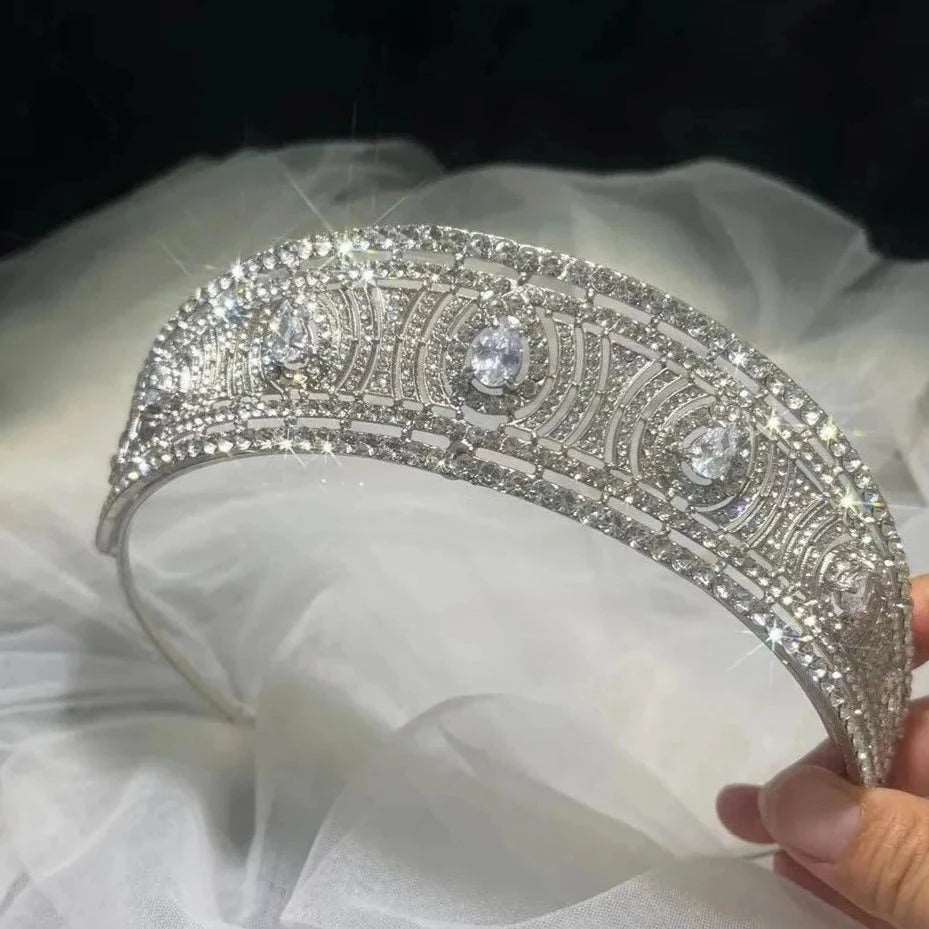front of crystal bridal and ballet ballerina tiara YAGP