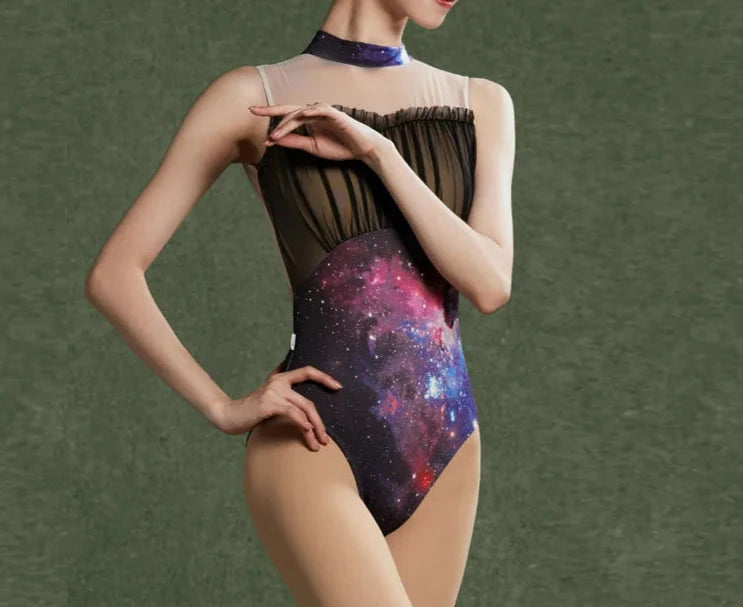 The Kesia Leotard multi colored low back
