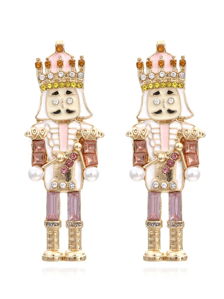The Nutcracker King Earrings crystal