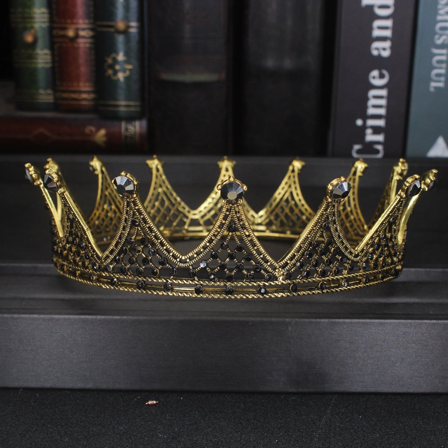 Gold king and queen crown ballet yagp bridal