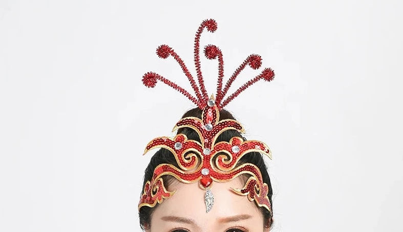 red fairy ballerina headpiece